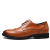 Handmade Genuine Leather Men Brown Formal Shoes