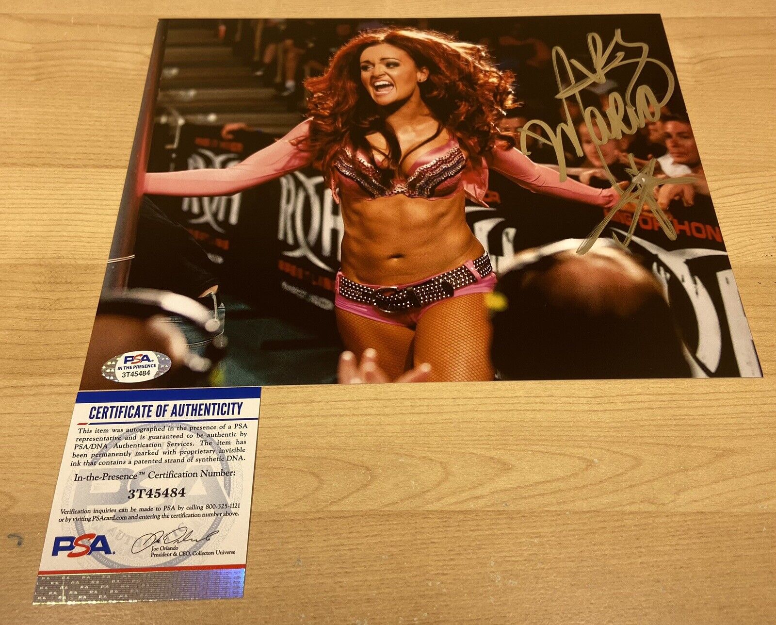 Maria Kanellis WWE ROH Autographed Signed 8X10 Photo Poster painting PSA/DNA Witnessed COA