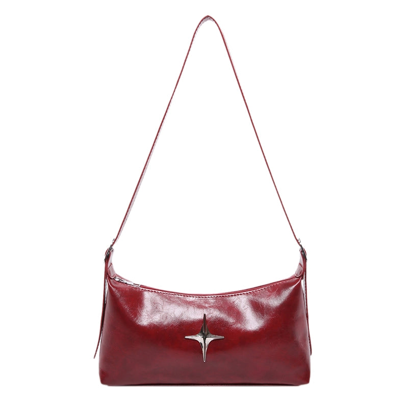 This Year’s Popular Soft Leather Pillow Bag Fashion Simple Commute Shoulder Bag Retro Messenger Bag