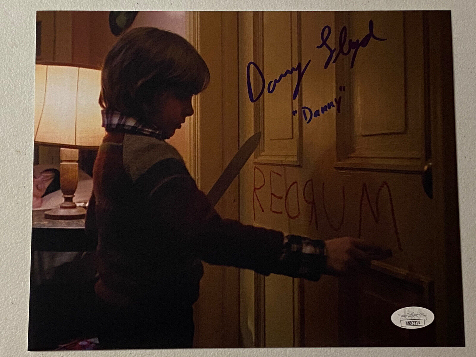 THE SHINING DANNY LLOYD SIGNED AUTOGRAPHED Photo Poster painting EXACT PROOF JSA COA # NN92514