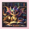 Dragon Reading A Book-11CT Stamped Cross Stitch 40*40cm/15.75*15.75in