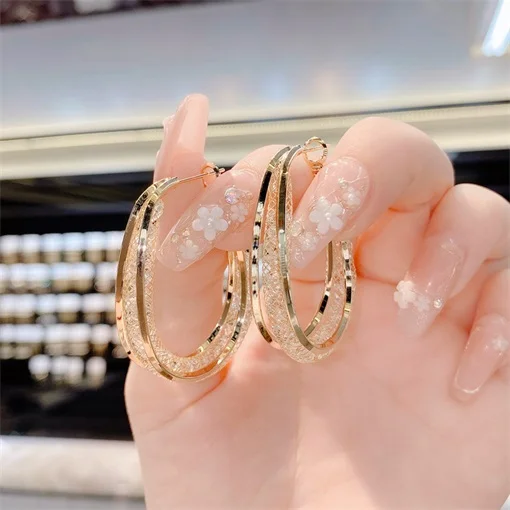 ✨マルマルキラキラピアス✨　（2ペア）