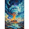 (40*60cm)Volcano - Full Round Drill Diamond Painting