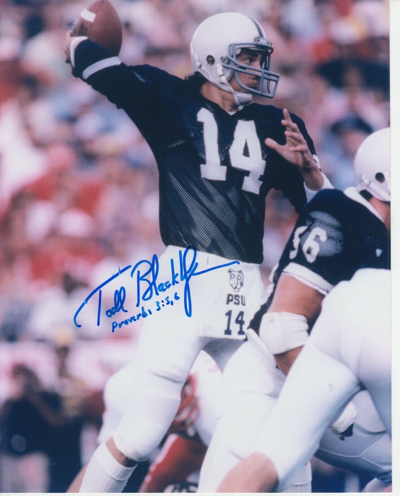 Todd Blackledge 8x10 Signed Photo Poster painting w/ COA Penn State Lions #2