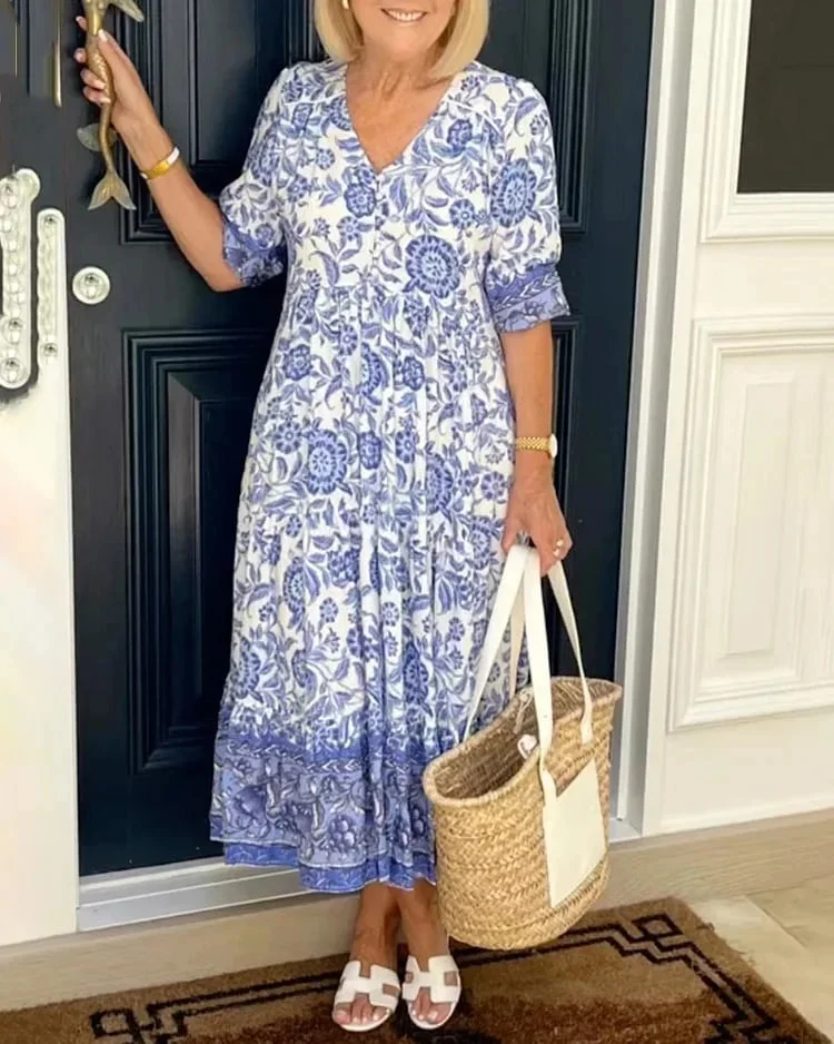 💓Mother's Day Specials💓New Style-60%OFF🔥V-neck Bohemian Dress