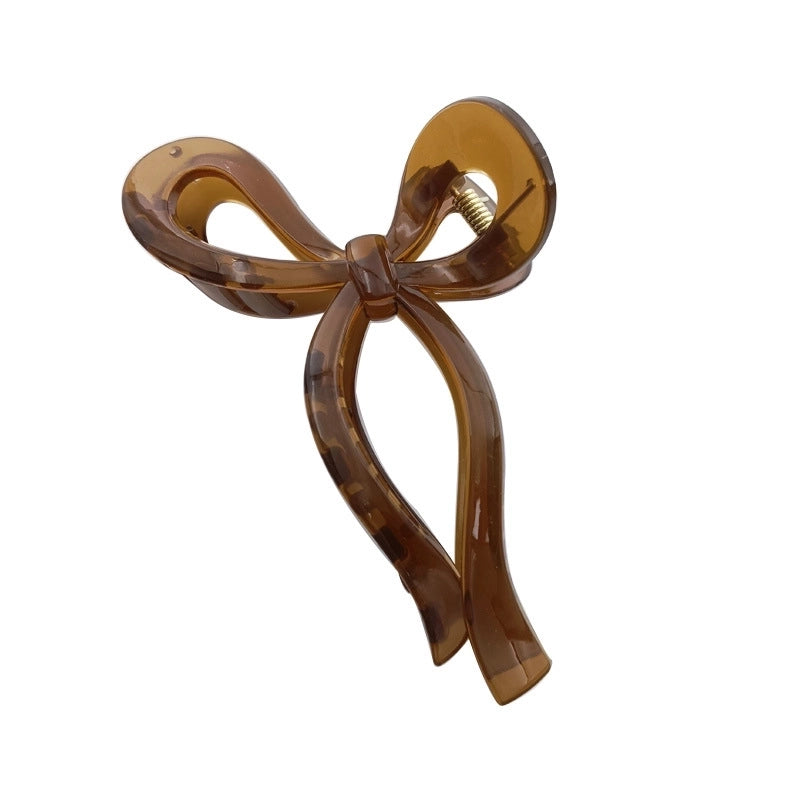 Women's Sweet Bow Knot Plastic Hollow Out Hair Claws4