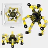 Deformable Fidget Spinner, Double-Layer Chain Robot Finger Toy, Suitable For Boys And Girls