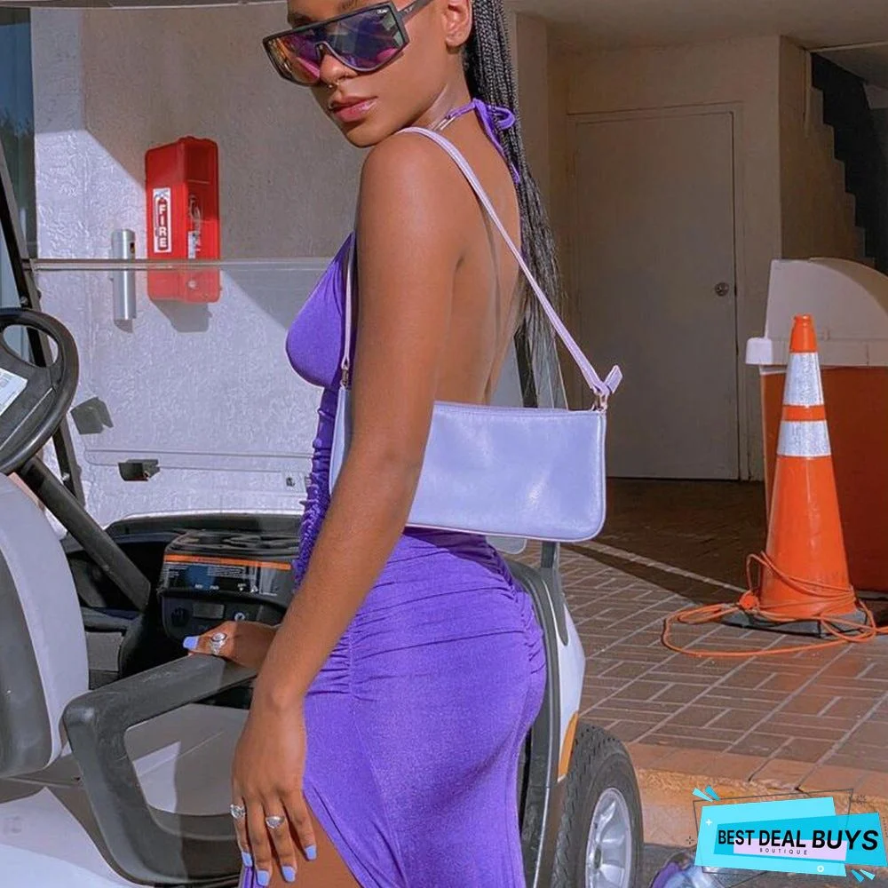 Stylish New Strap Chain Sling Irregular Long Skirt