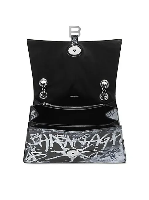 Balenciaga Crush Medium Chain Bag Graffiti