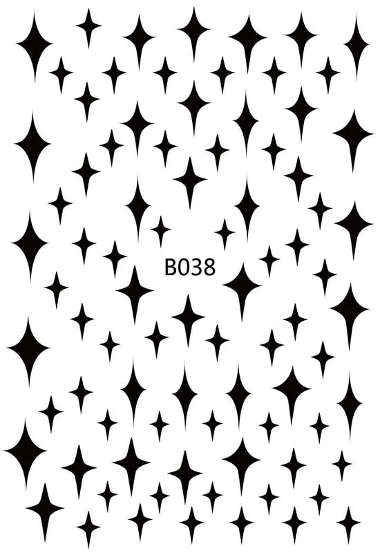 DIY Nail Art Stickers Star Light Manicure Design Accessories Back Glue Decoration Foil Nail Art Decor Designer Nail Stickers-Nail Inspo