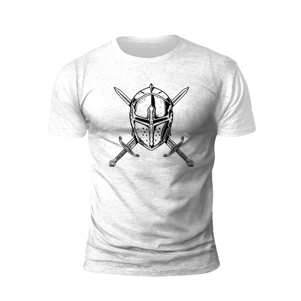 Knight's Helm and Swords T-Shirt