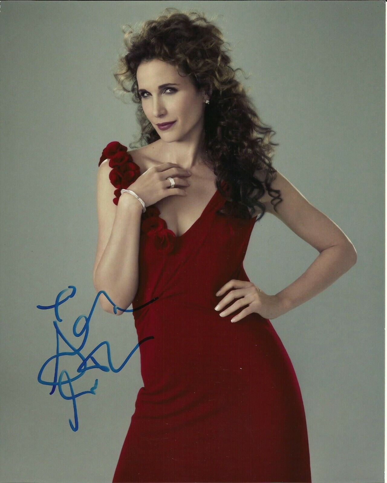 ANDIE MacDOWELL SIGNED SEXY Photo Poster painting UACC REG 242 FILM AUTOGRAPHS (12)