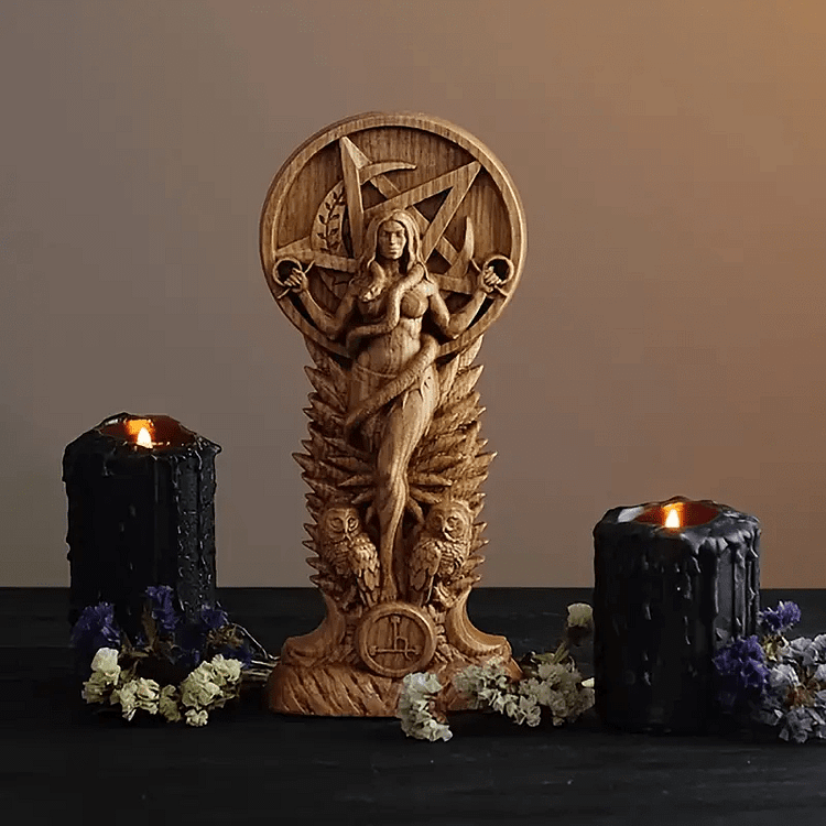 Coutureaura Lilith Goddess Statue Pagan Sculpture