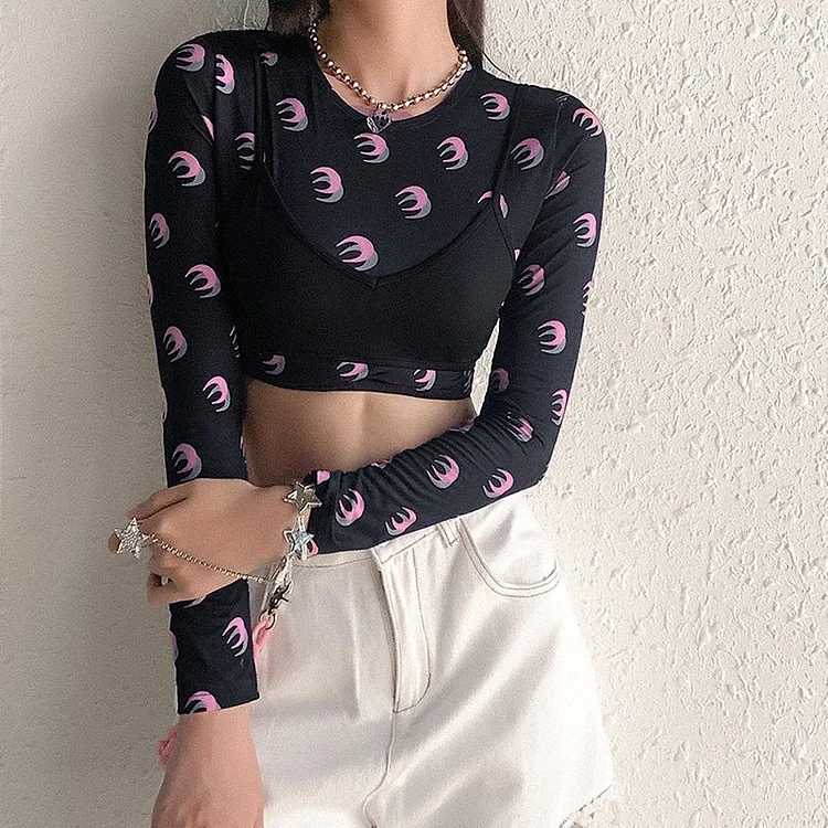 2-Piece Vest and Moon Top Set