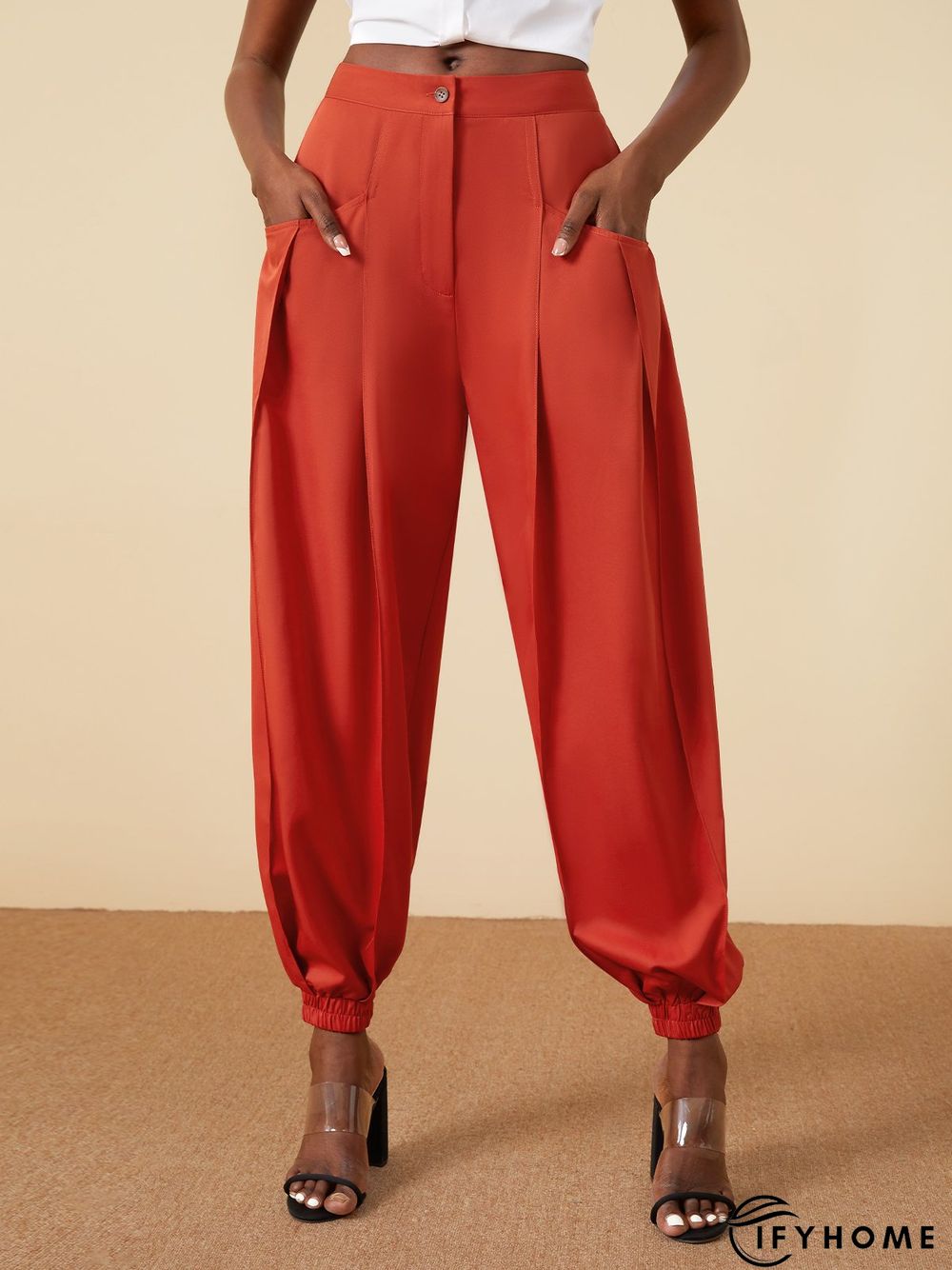 Daily Simple Regular fit Solid Pants | IFYHOME