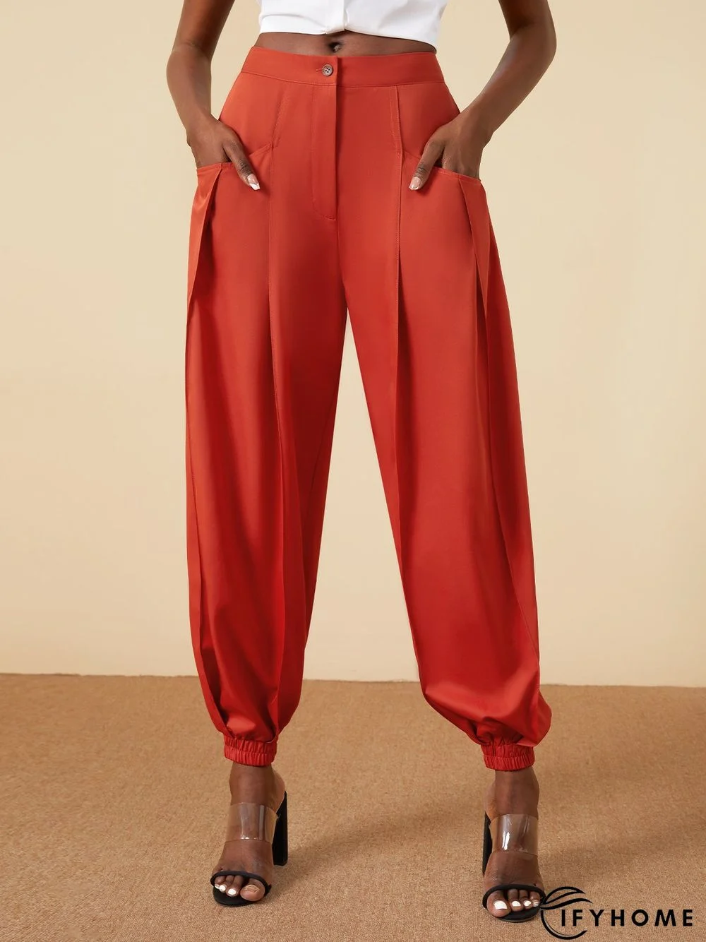 Daily Simple Regular fit Solid Pants | IFYHOME