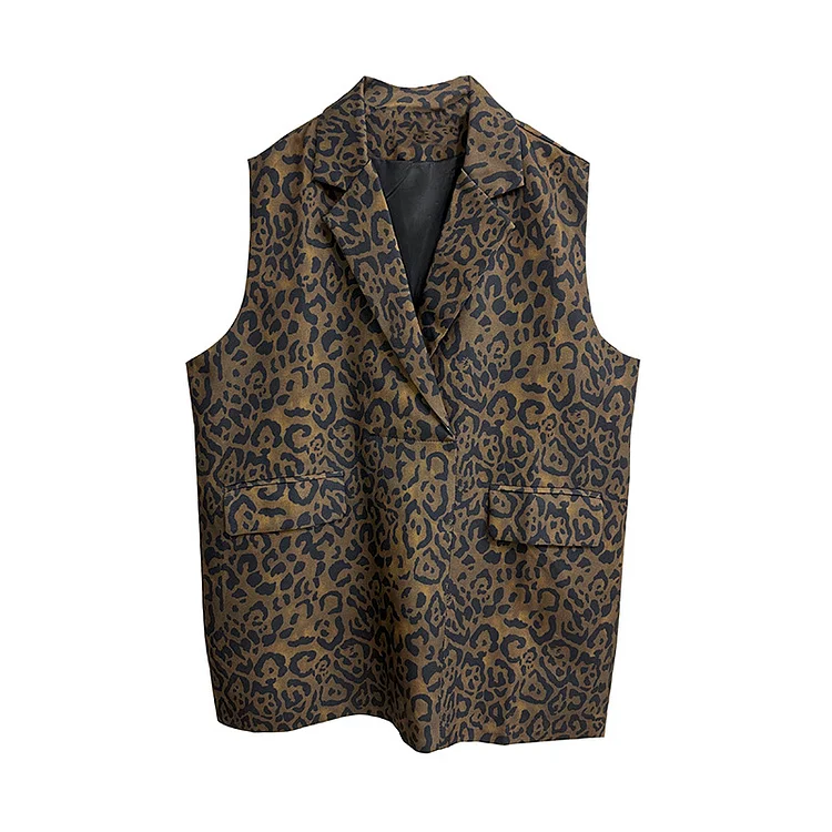 Personalized Leopard Print Sleeveless Mini Dress