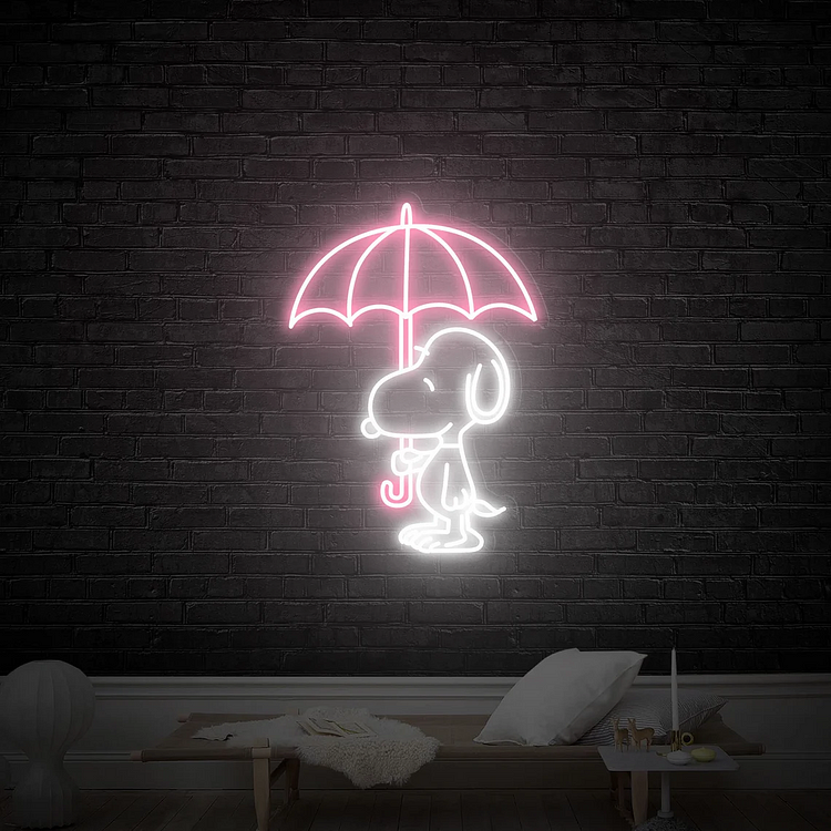 Snoopy LED Cute Anime Neon Sign Gengar I Choose You Design Home LED Custom Neon Wall Decor Sigh Japan Personalized House Gamers Neon Light