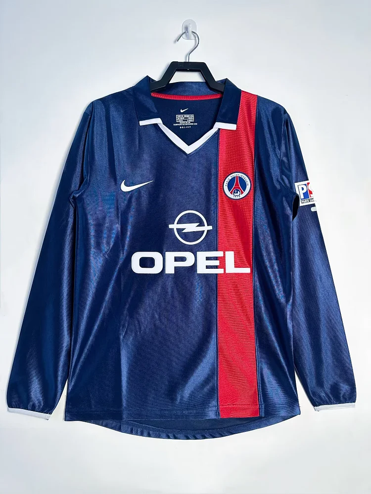 2001-02 Paris Saint-Germain Home Long Sleeve Retro Jersey