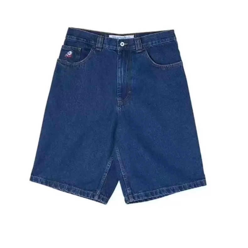 Brownm Pants Men's Loose Wide-Leg Retro Gradient Jeans Men's Tide Card High Street Straight Tube Overs