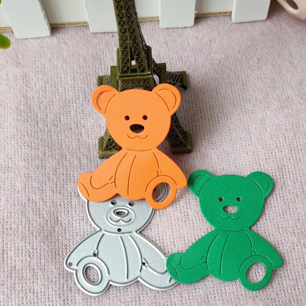 Cute Bear metal cutting dies template for DIY scrapbook decoration DIY paper embossed card