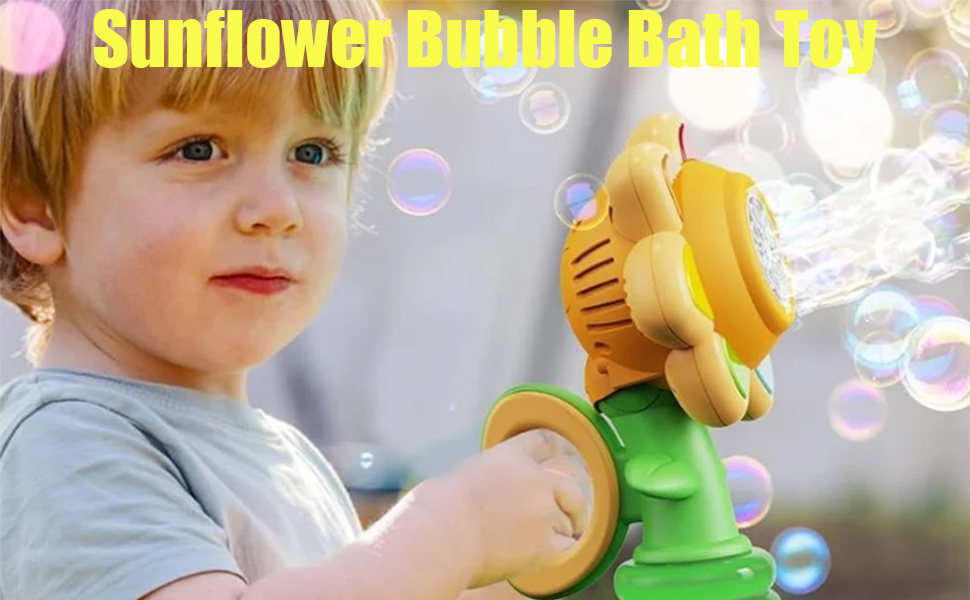 Sunflower Bubble Bath Toy