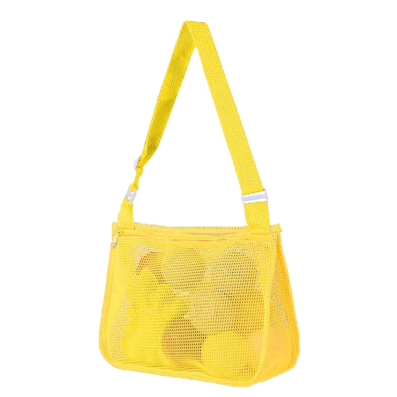 New Color Matching Children’s Toy Bag Shell Storage Bag Travel Beach Bag Hollow Transparent Beach Bag
