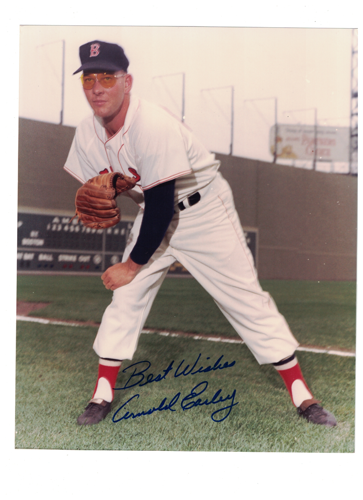 Arnold Earley Boston Red Sox Signed 8 x 10 Photo Poster painting W/Our COA RH1