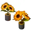 Shimmering Sunflower Lamp Rechargeable Sunflowers Flower Lamp Sunflower Night Light for Mom Wife Friends Girlfriend Teacher Grandma
