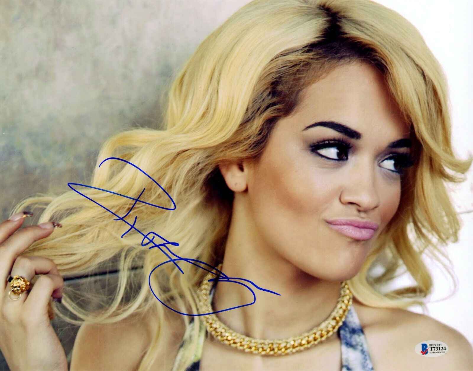 Rita Ora Signed 11x14 Photo Poster painting PSA/DNA COA Auto Rookie RC Fifty Shades Of Grey 1/1