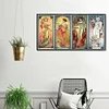 (US Only)Four Season Goddess Printed Cross Stitch Kit 90x50cm DIY 11CT Thread Art Work