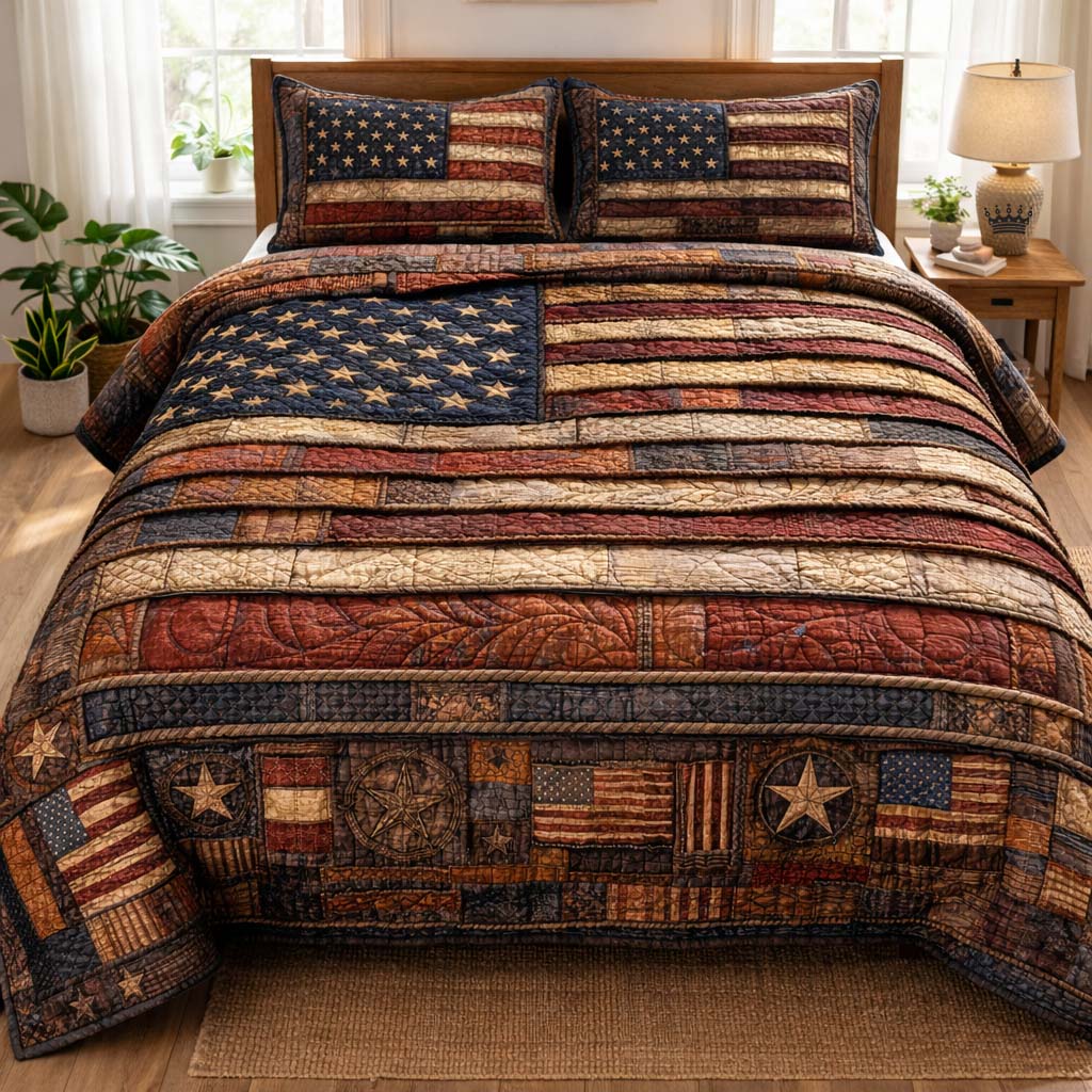 Liberty Ember 3-Piece Quilted Bedding Set GFTOTG3460
