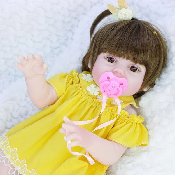 22" Little Alva Reborn Doll Girl with Drink and Wet System - Reborn Shoppe