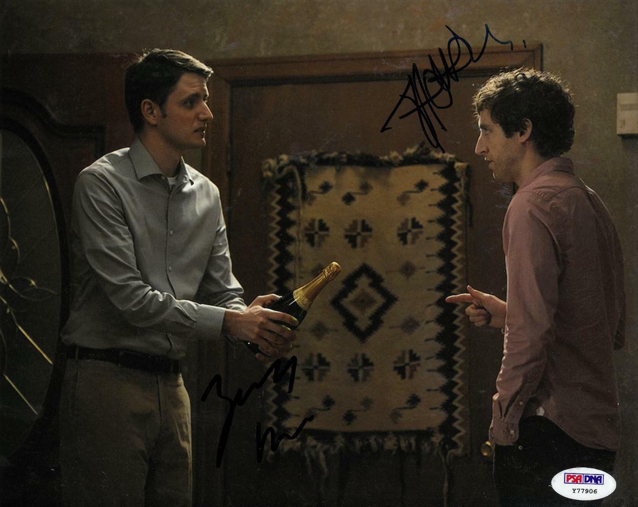 Thomas Middleditch/Zach Woods Signed Silicon Valley Auto 8x10 Photo Poster painting PSA #Y77906