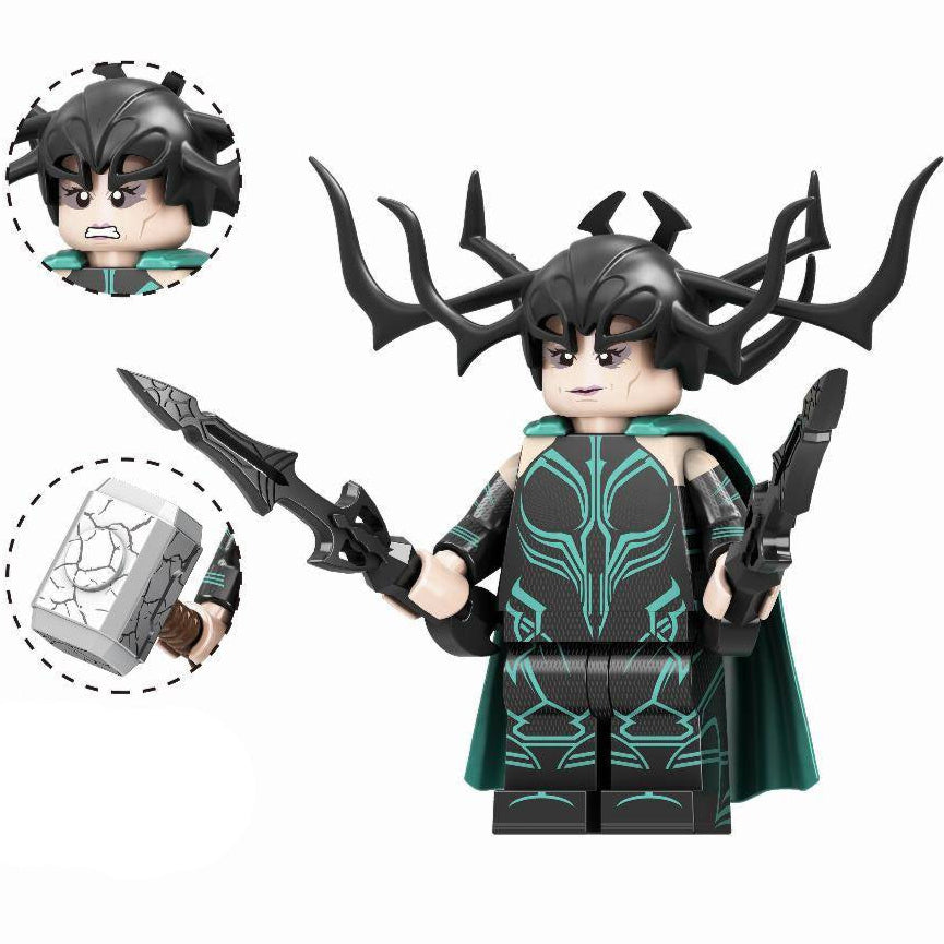 Hela Custom Marvel Superhero Minifigure Minifigure Bricks monstertoys