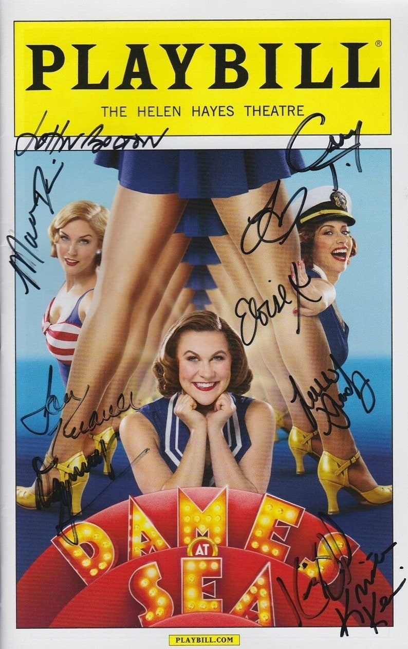 Dames at sea signed autographed cast playbill