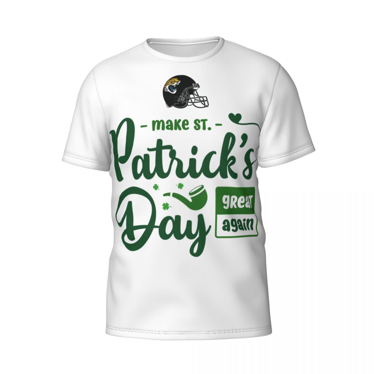 Jacksonville Jaguars Make Patrick's Day Great Again Men's Short Sleeve Shirt
