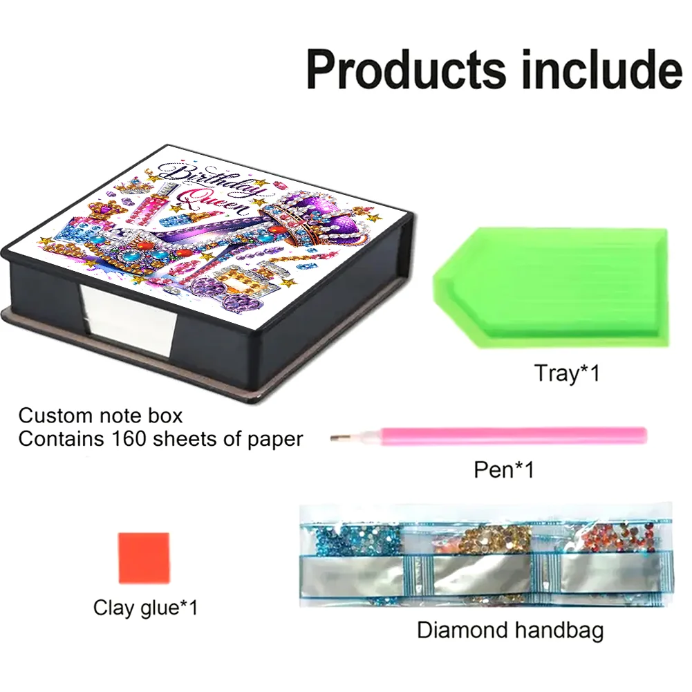 DIY High Heels Diamond Painting Memo Pad Holder Mosaic Kit for DIY Art Craft