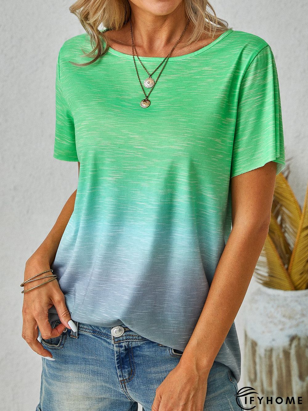 Casual O-Neck Short Sleeve T-shirt | IFYHOME