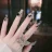 Bayuyun 24Pcs/Set Coffee Leopard French Fake Nails with Diamonds Japan Korean Artificial Acrylic Press on Nails Removable Stick on Nails