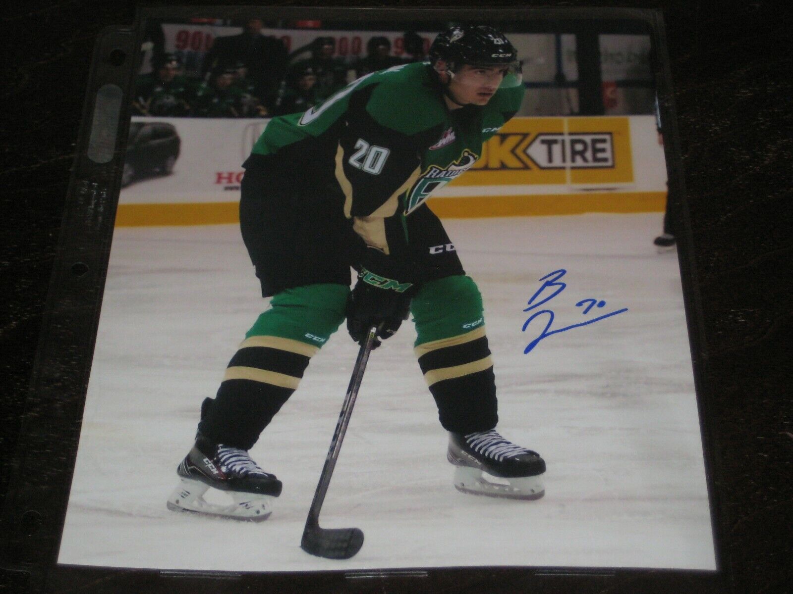 BRETT LEASON autographed PRINCE ALBERT RAIDERS 8X10 Photo Poster painting #2 WASHINGTON CAPITALS