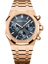 Rose gold 904L steel night blue dial-automatic watch-41mm