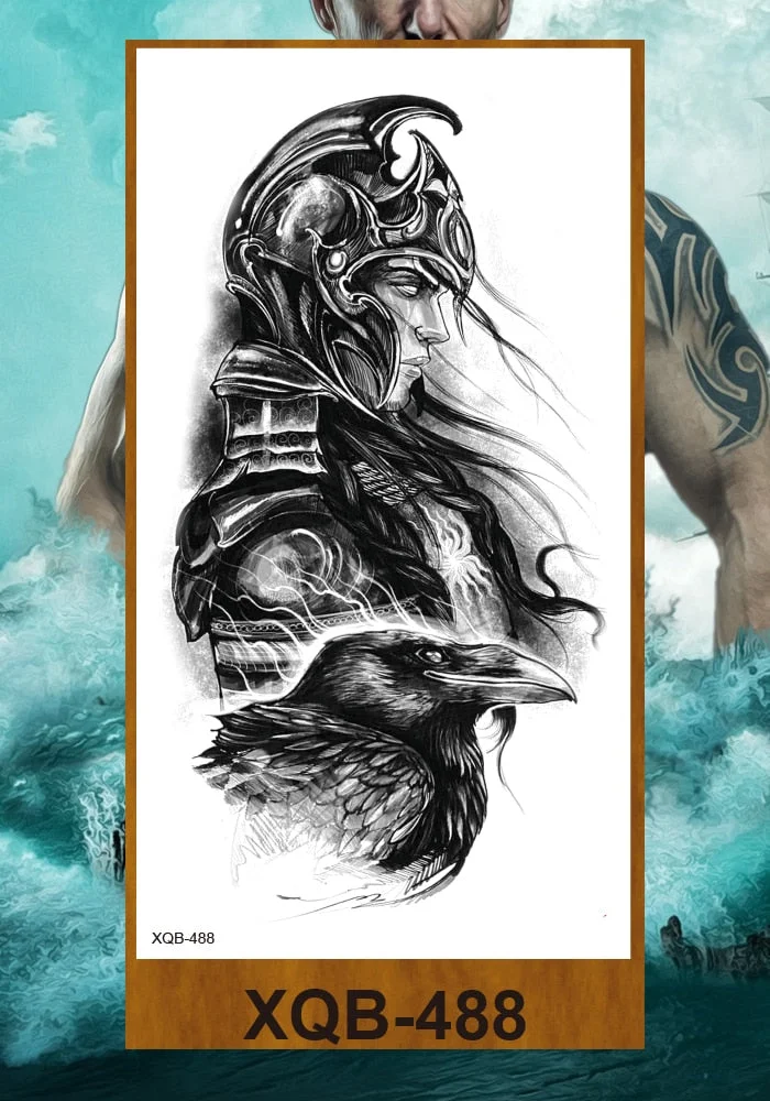 Tattoo Fake Tattoo Body Art Tatoos Large Pirate Ship Anchor Temporary Tattoos For Men Women Adult Rose Flower Pirate Skull Fake