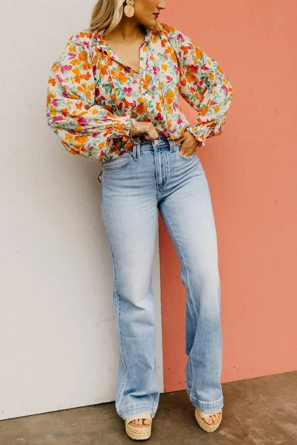 🏆LAST DAY SALE💥 Vintage Wash Plus-Size Jeans &mdash; Stretchy, Tummy Control & Straight Leg Fit