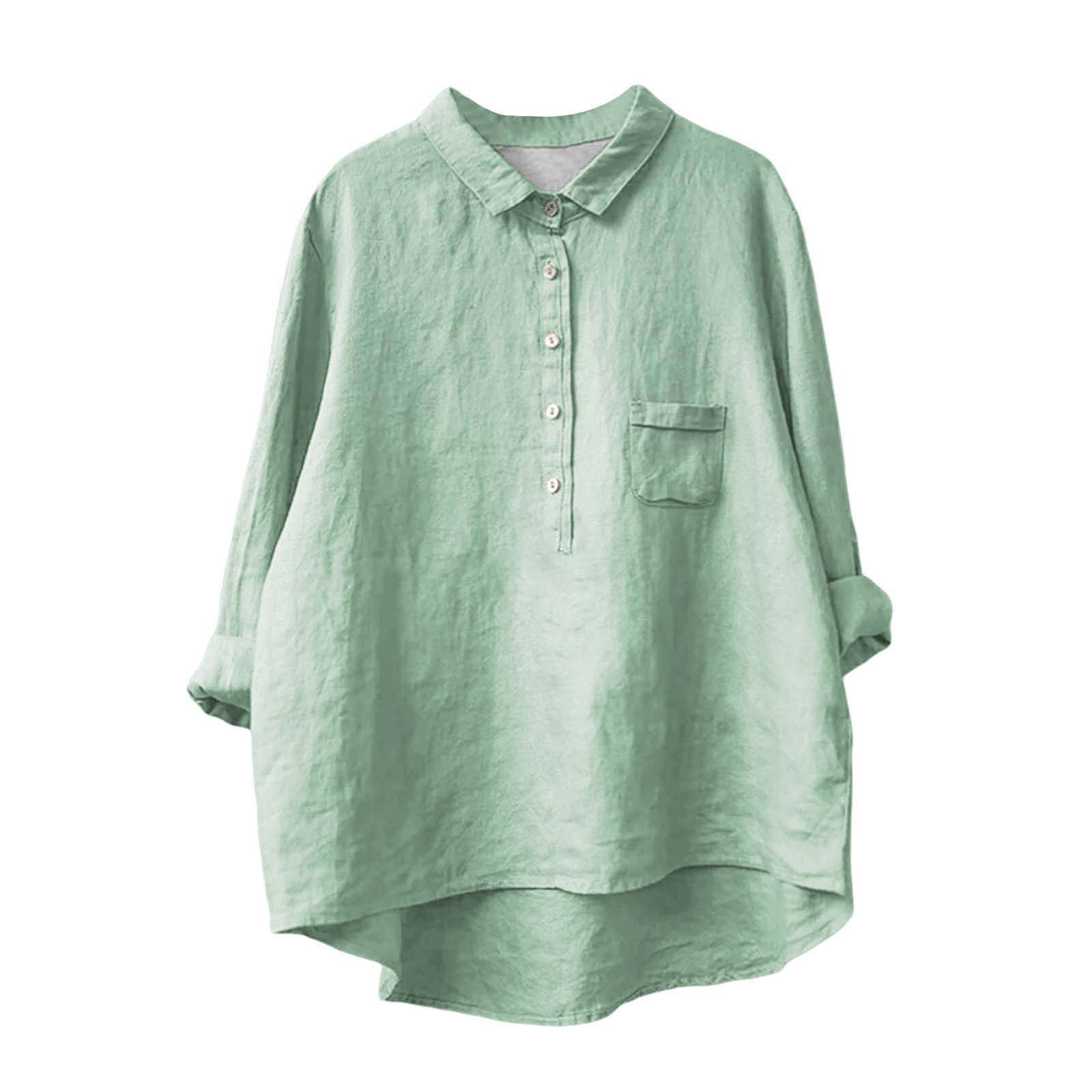 Summer 2025 Women's Vintage Fish Sardines Art Print Casual Cotton And Linen Shirt