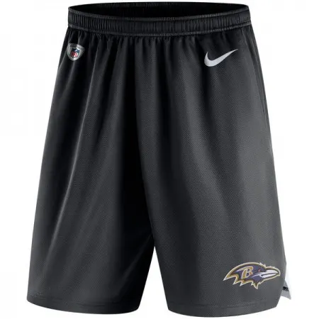 Men's Baltimore Ravens  Black Knit Performance Shorts