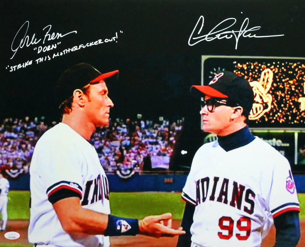 Charlie Sheen/Corbin Bernsen Autographed Major League 16x20 Photo Poster painting w/ insc- JSAW