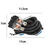 H4 Car LED Headlight Relay Wiring Harness Kit Headlamp Socket Modification Parts
