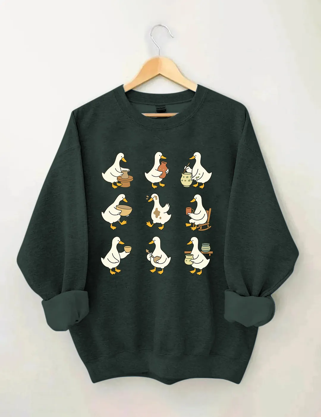 Cute Goose Pottery Sweatshirt