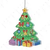 5D Christmas Diamond Painting Hanging Light Festive Rhinestone Xmas Lamp Pendant Kits